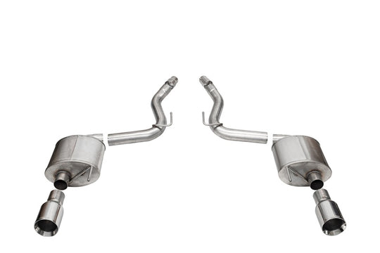 Corsa 2024 rd Mustang GT Touring Axle-Back Ex.Sys 3.0in Dual Rear Exit w/4.5in Straight CutTips