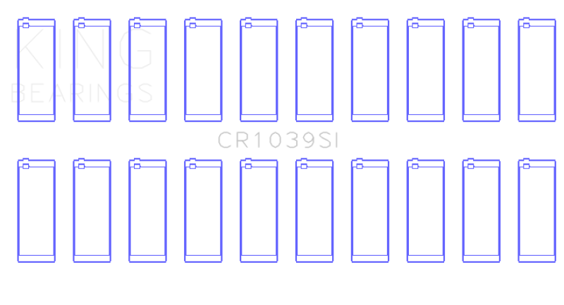 King Engine Bearings Ford 415 (Size +0.25mm) Connecting Rod Bearing Set