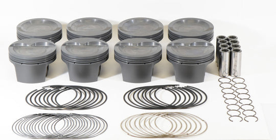 Mahle MS Piston Set 408ci 4.030in Bore 4in Stroke 6.250in Rod .927 Pin -6.5cc 9.5 CR - Set of 8