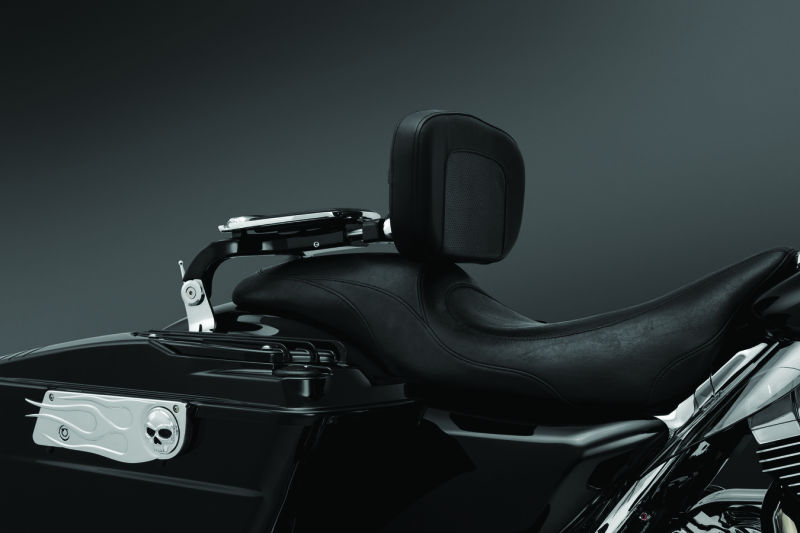 Kuryakyn Multi-Purpose Backrest Black &amp; Chrome