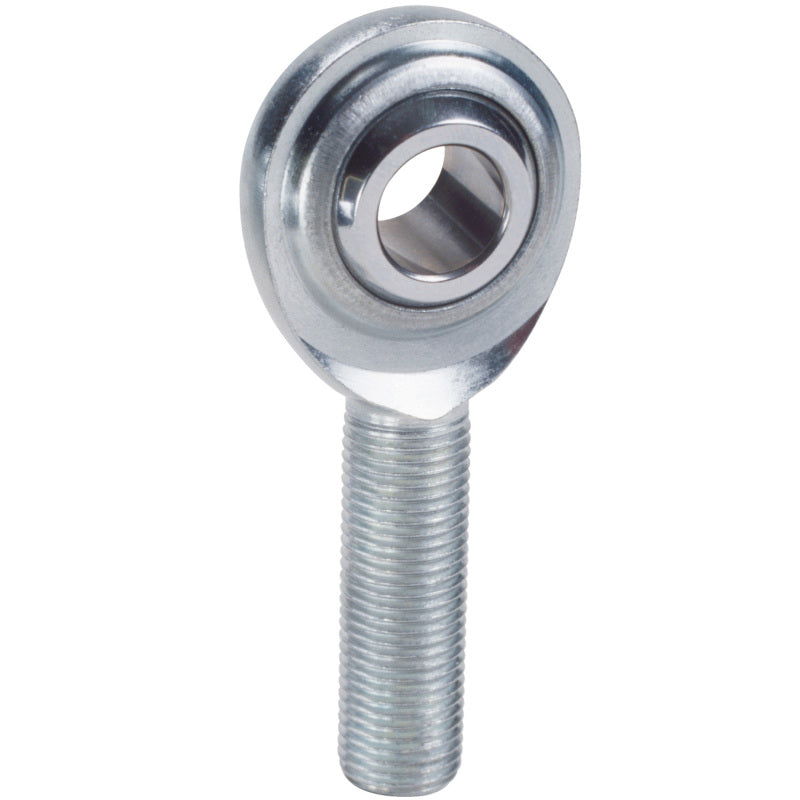 QA1 C Series 2-Pc Rod End - Male/Left Hand - .375in Bore x 7/16-20 - Carbon Steel w/PTFE