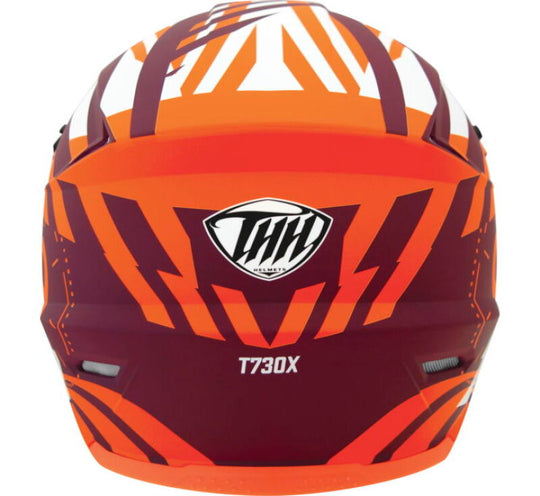 THH Helmets T730X Twister Purple/Orange Youth - Small