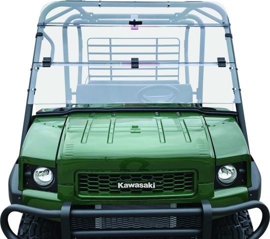 QuadBoss 09-22 Kawasaki KAF620M Mule 4010 4x4 Windbreak Folding Windshield