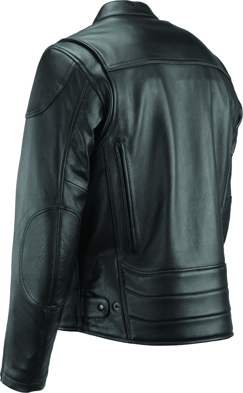 River Road Race Leather Jacket Black - Small