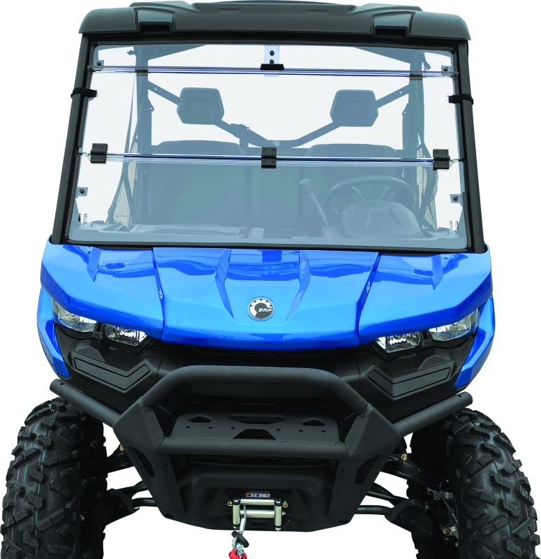 QuadBoss 16-22 Can-Am Defender HD10 Windbreak Folding Windshield