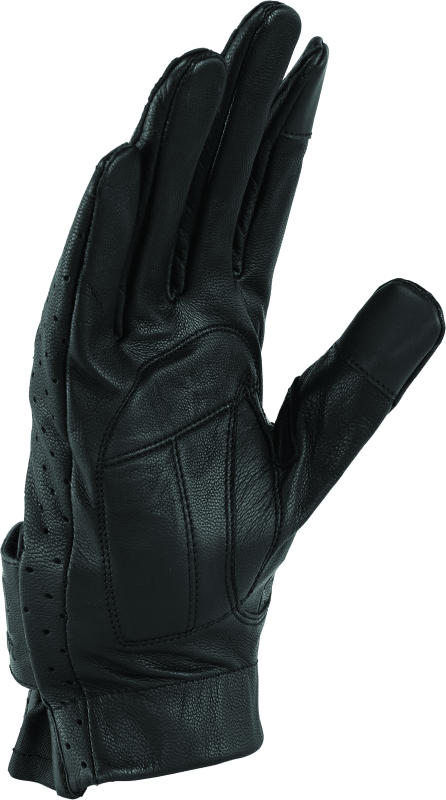 Kuryakyn Leather By River Road Tucson Leather Perforated Gloves Black - Small