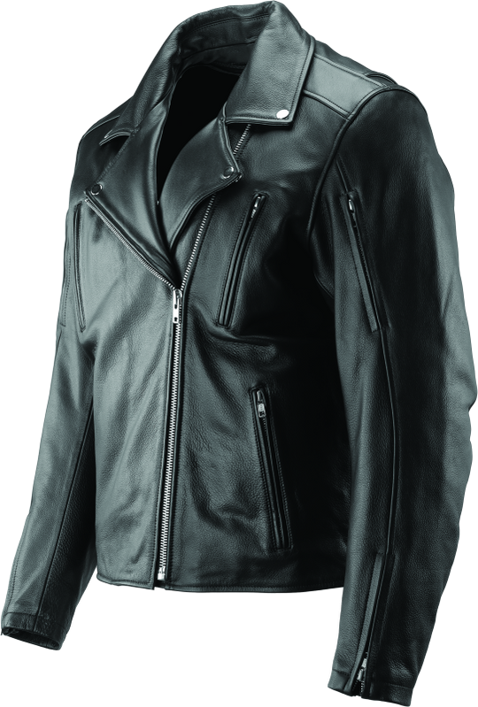 River Road Ironclad Classic Leather Jacket Black - Small