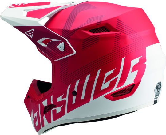 Answer AR1 V2 Bold Helmet Red/White Youth - Small