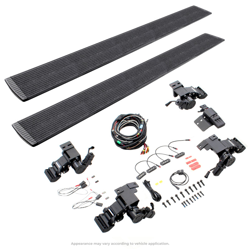 Go Rhino 19-23 Ram 1500 Quad Cab 4dr E-BOARD E1 Electric Running Board Kit - Bedliner Coating