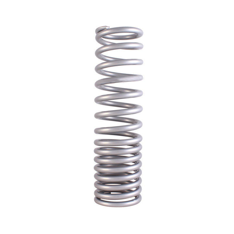 QA1 2-1/2in ID Variable Rate High Travel Spring - 12in Length x 100/200lbs/in - Silver Powder Coated