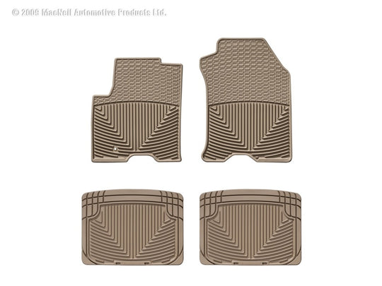 WT Rubber Mats - Rear - Tan