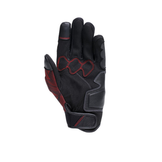 Dainese Ermex Gloves Black/Red-Lava - Large