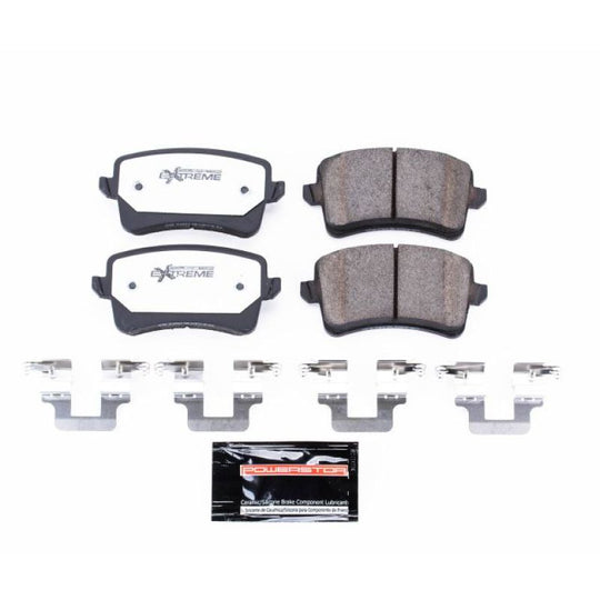 Power Stop 10-16 Audi A4 Rear Z26 Extreme Street Brake Pads w/Hardware