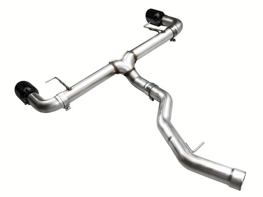 AWE 19-23 BMW 330i / 21-23 BMW 430i Base G2X Track Edition Axle Back Exhaust - Diamond Black