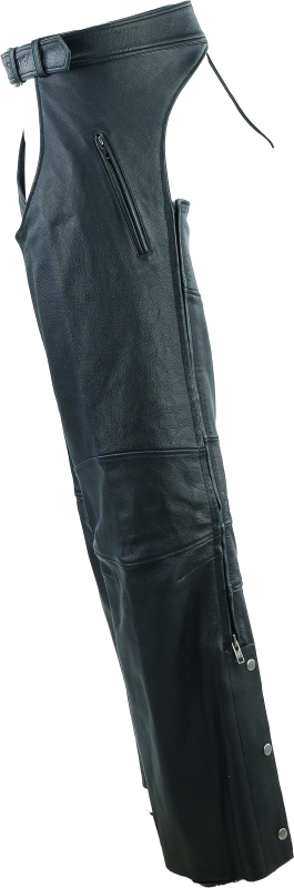 Kuryakyn Leather By River Road Longhaul Leather Chaps Black - Large