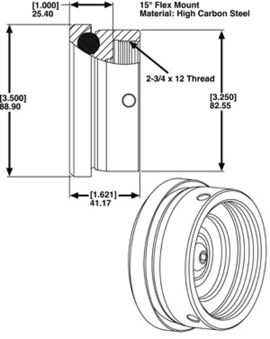 SPC Performance END MOUNT & ADAPTOR ASSY