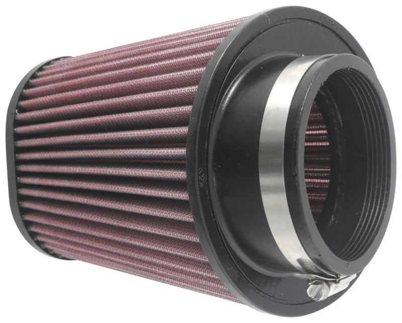 K&N Universal Clamp-On Air Filter 3-1/2in 10 Degree Flange 5-3/4in B 4-1/2in x 3-1/4in T 7in H