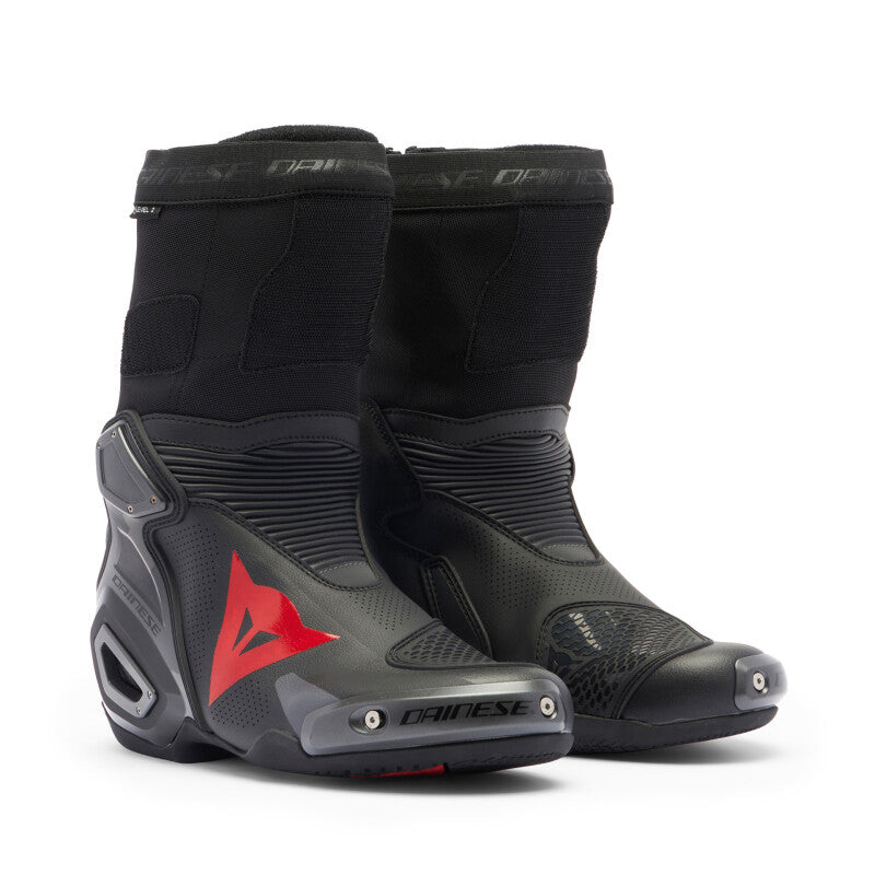 Dainese Axial 2 Air Boots Black/Black/Red Fluorescent Size - 39