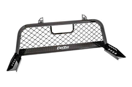 Deezee 15-23 Chevrolet Colorado Cargo Management Cab Rack - Black Mesh