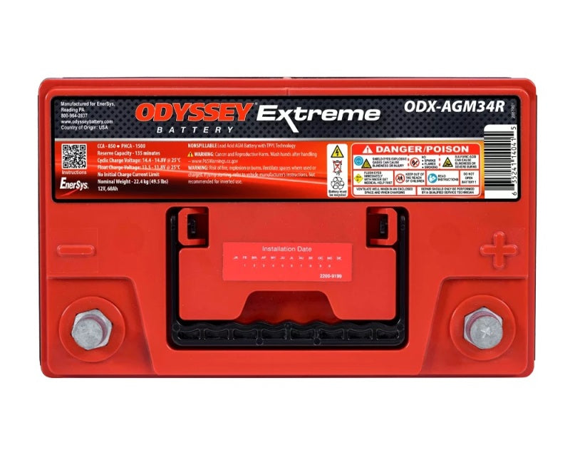 Odyssey Battery Auto/Truck/Heavy Duty & Commercial Extreme AGM Battery (34R-PC1500T)