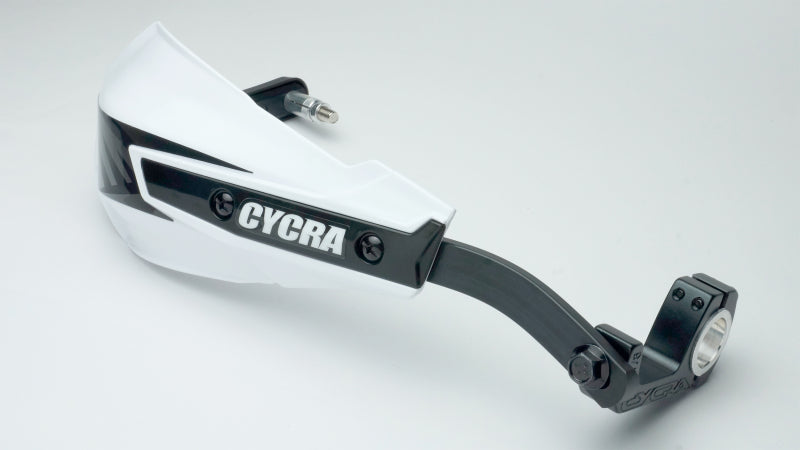 Cycra Vortex Hand Guard/w Universal U-Clamps - White