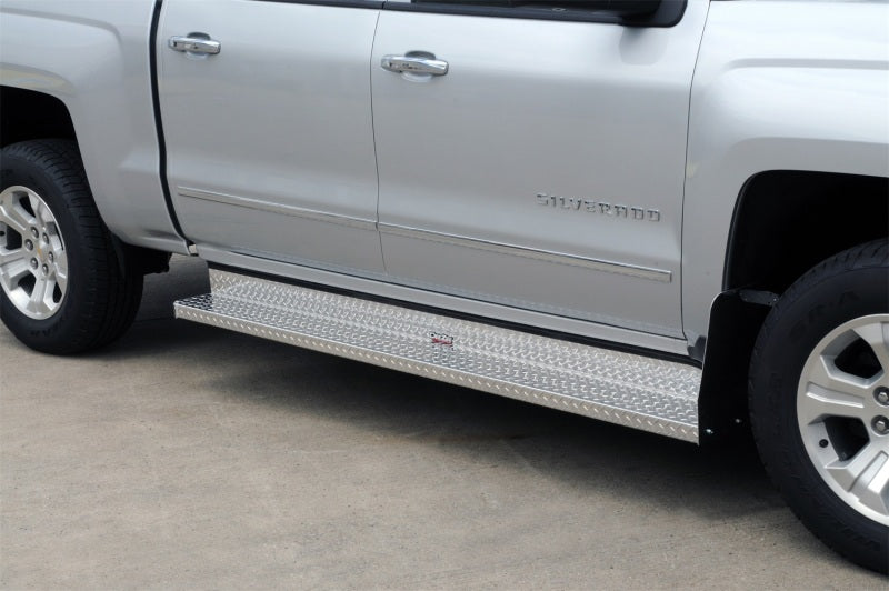 Deezee 09-21 Chevrolet/GMC Express/Savanah Running Board Cab Section Brite-Tread Aluminum