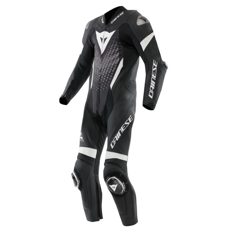 Dainese Laguna Seca 6 1PC Leather Suit Perforated Black/White/Anthracite Size - 44