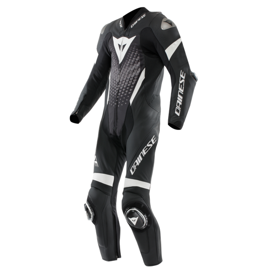 Dainese Laguna Seca 6 1PC Leather Suit Perforated Black/White/Anthracite Size - 44