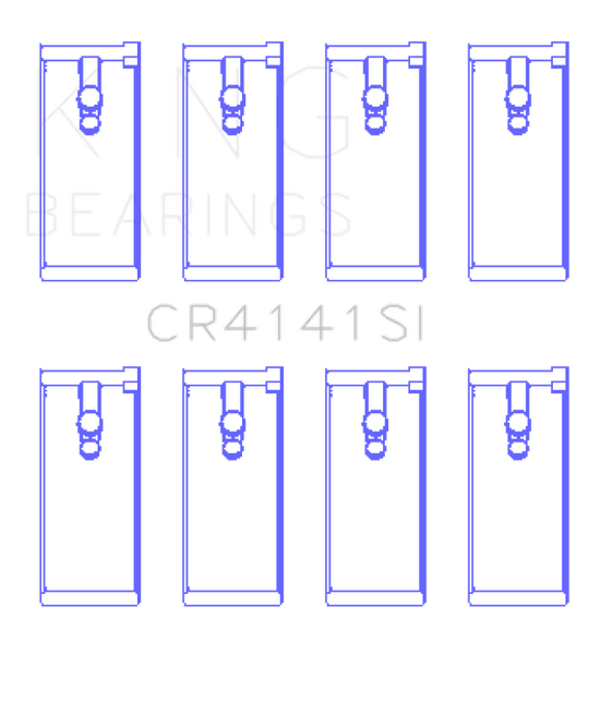 King Engine Bearings Isuzu 4Zb1/4Zd1/G130/G161/G201 (Size +0.25mm) Connecting Rod Bearing Set