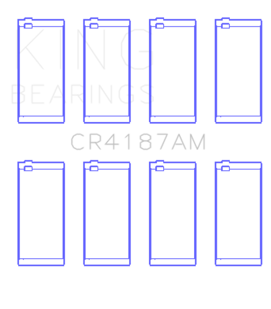 King Engine Bearings Toyota 2Lt/3L (Size +0.50mm) Connecting Rod Bearing Set