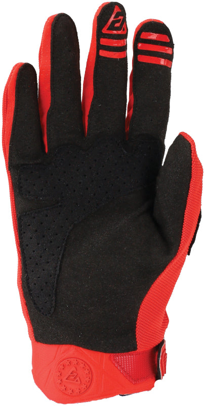 Answer 25 Peak Gloves Black/Red - Small