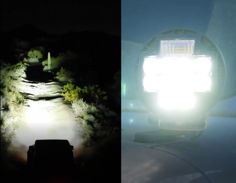 ARB Nacho 5.75in Offroad TM5 Combo White LED Light Set