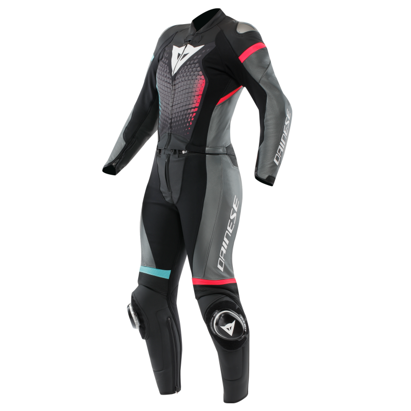 Dainese Vigorosa 2PC Leather Suit Black/Anthracite/White Size - 40