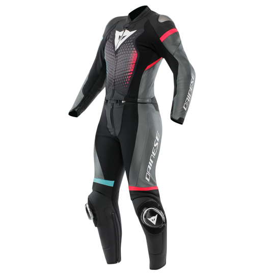 Dainese Vigorosa 2PC Leather Suit Black/Anthracite/White Size - 40