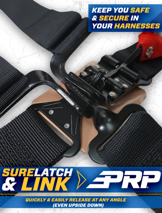 PRP 4.2 Harness with Latch / Link Lap Belt- Gold