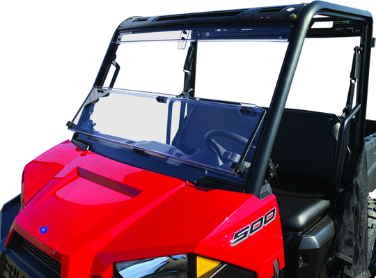 QuadBoss 17-21 Polaris Ranger 500 Windbreak Folding Windshield