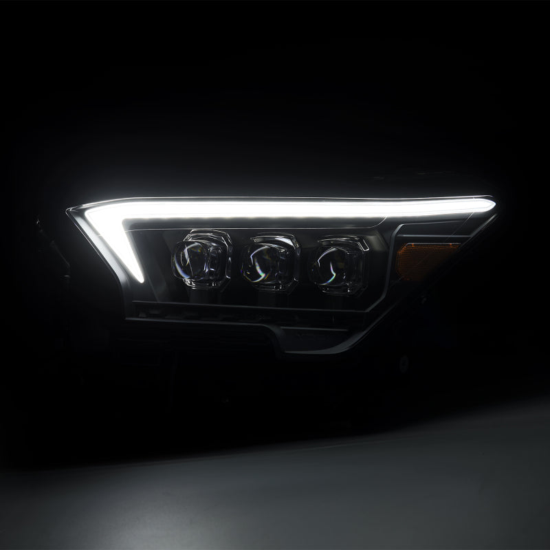AlphaRex 2023+ Toyota Tacoma NOVA-Series LED Proj Headlights Black w/Actv Light &amp; Seq. Sig + DRL