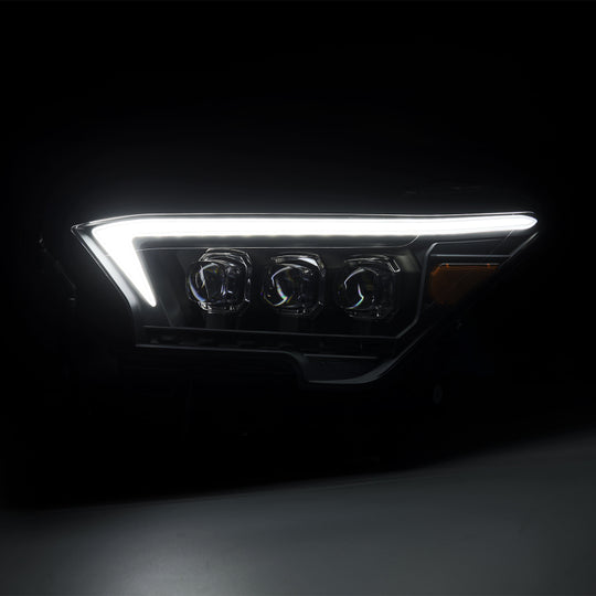 AlphaRex 2023+ Toyota Tacoma NOVA-Series LED Proj Headlights Black w/Actv Light &amp; Seq. Sig + DRL