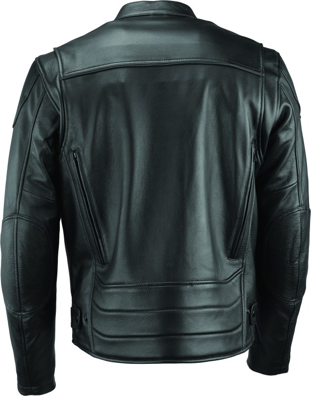 River Road Race Leather Jacket Black - Small