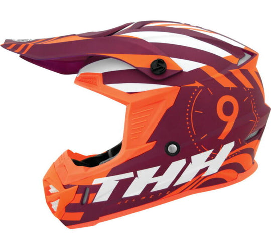 THH Helmets T730X Twister Purple/Orange Youth - Small