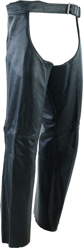 Kuryakyn Leather By River Road Plains Leather Chaps Black - Large