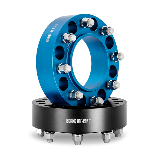 Borne Off-Road Wheel Spacers 8X165.1 121.3 50 M14 Blu