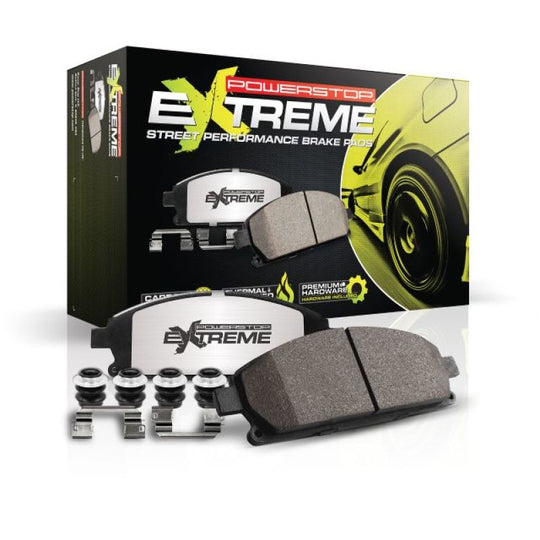 Power Stop 07-18 BMW X5 Rear Z26 Extreme Street Brake Pads w/Hardware