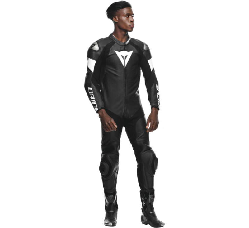 Dainese Tosa 1PC Leather Suit Perforated Black/Black/White Size - 56