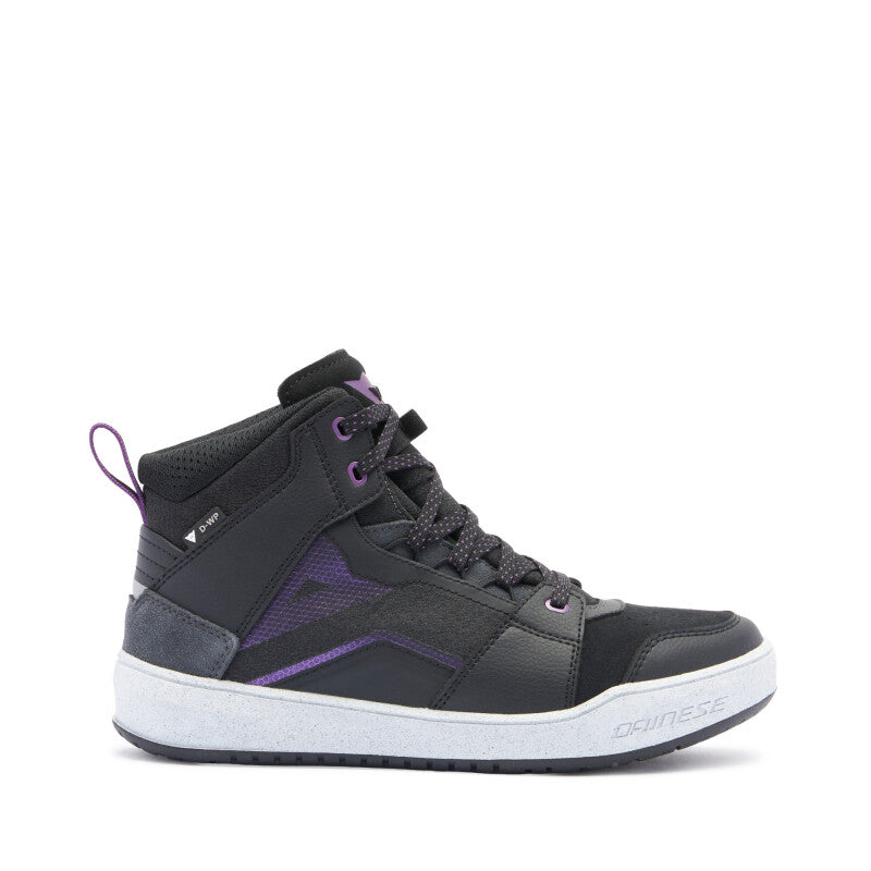 Dainese Suburb D-WP Air Shoes Womens Black/White/Metal Purple Size - 36