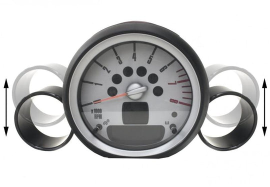 ALTA 07-12 Mini Cooper/S/JCW (Incl. 09-12 Convertible) & 09-12 Clubman Gauge Pod 52-60mm (Single)