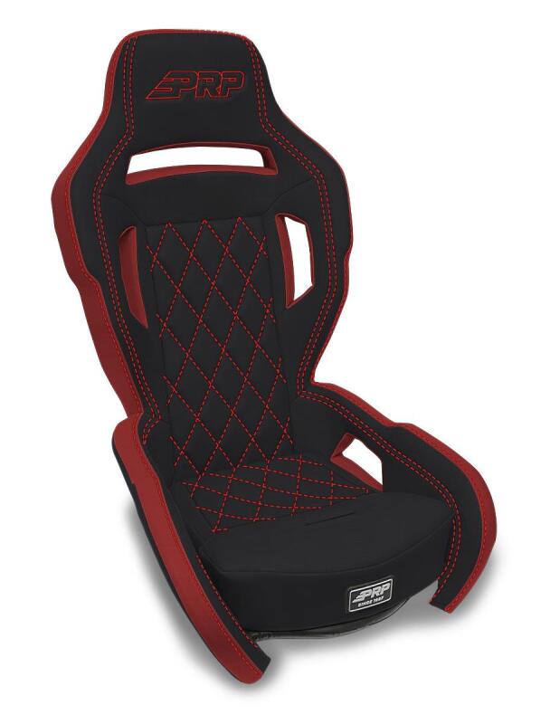 PRP Contour Suspension Seat - Black &amp; Red