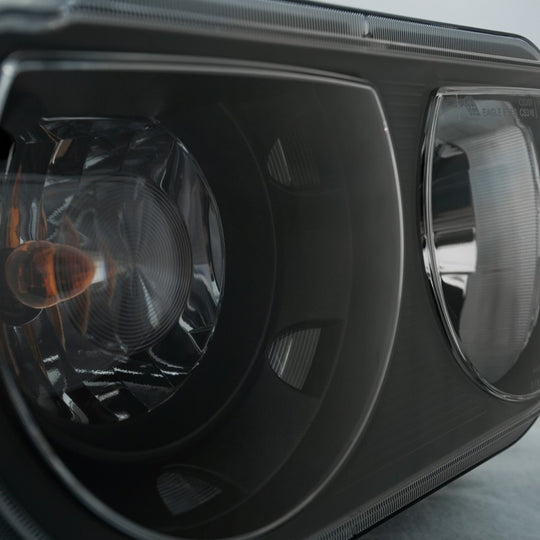 ANZO 2008-2014 Dodge Challenger Crystal Headlights Black