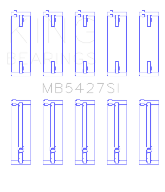 King Engine Bearings Honda L13A4/L15A (Size +0.25mm) Main Bearing Set