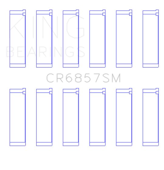 King Engine Bearings Chrysler Pentastar 3.6L Erb V6 (Size +0.25mm) Connecting Rod Bearing Set